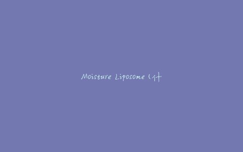Moisture Liposome(什么是它，它对皮肤有什么好处？)