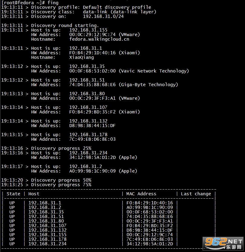 fing网络扫描仪查看网络摄像头