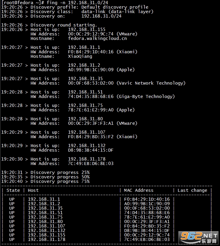 fing网络扫描仪查看网络摄像头