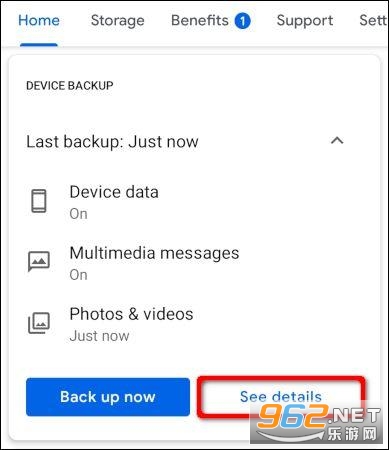 Google One app