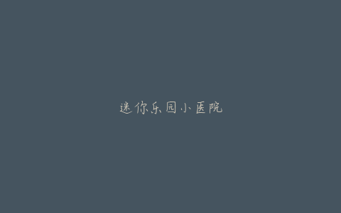 迷你乐园小医院