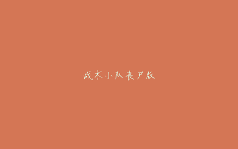 战术小队丧尸版