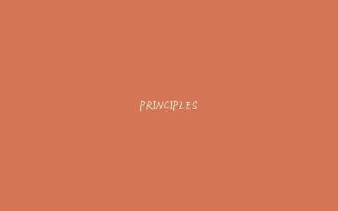 PRINCIPLES