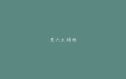 老六大排档
