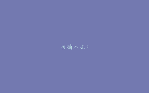 当铺人生2