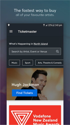 ticketmaster售票软件