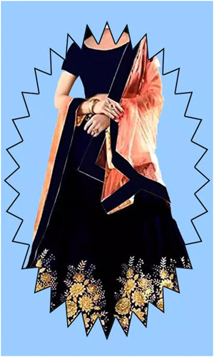女孩的勒亨加纱丽套装(Lehenga Choli)app