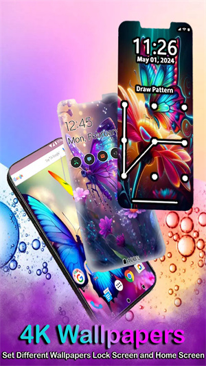 玫瑰与蝴蝶主题(Rose and Butterfly Theme)app