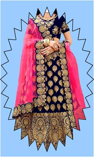 女孩的勒亨加纱丽套装(Lehenga Choli)app